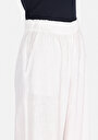thumb-Afficher les détails de Pantalon Blanc Wide Leg High Rise En Uni Regular Fit Femme
