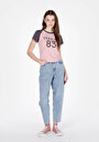 thumb-Afficher les détails de 855 Fiona Pantalon    En Jean Barrel Fit Femme