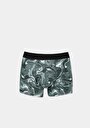 thumb-Afficher les détails de Sous-vêtements Vert Modern Fit Imprimé Homme