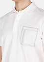 thumb-Afficher les détails de Blanc Homme T-shirt Polo À Manches Courtes