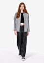 thumb-Afficher les détails de Chemise À Manches Longues Gris Regular Fit Droit Uni Femme