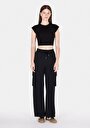 thumb-Afficher les détails de Pantalon De Survêtement Noir Regular Fit Femme