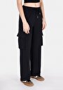 thumb-Afficher les détails de Pantalon De Survêtement Noir Regular Fit Femme