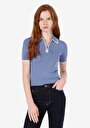 thumb-Afficher les détails de Tricot Bleu Slim Fit  Femme