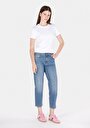 thumb-Afficher les détails de 893 Julia Pantalon  Tapered Leg Medium Rise En Jean Boyfriend Fit Femme
