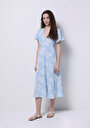 thumb-Afficher les détails de Robe Bleu Regular Fit    Femme