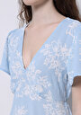 thumb-Afficher les détails de Robe Bleu Regular Fit    Femme