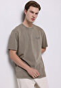 thumb-Afficher les détails de T-shirt À Manches Courtes Beige Comfort Fit Droit Homme