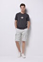 thumb-Afficher les détails de T-shirt À Manches Courtes Gris Regular Fit Droit Homme