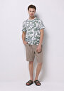 thumb-Afficher les détails de T-shirt À Manches Courtes Vert Regular Fit Imprimé Homme