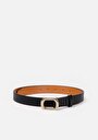 thumb-Afficher les détails de Ceinture Noir Modern Fit Femme