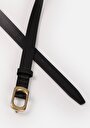 thumb-Afficher les détails de Ceinture Noir Modern Fit Femme