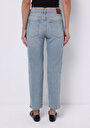 thumb-Afficher les détails de 891 Maya Pantalon Bleu Cigarette Leg Medium Rise En Jean Slim Fit Femme