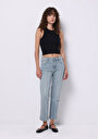thumb-Afficher les détails de 891 Maya Pantalon Bleu Cigarette Leg Medium Rise En Jean Slim Fit Femme