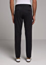 thumb-Afficher les détails de Pantalon Gris Straight Leg Medium Rise En Gabardine Slim Fit Homme