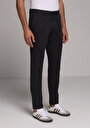 thumb-Afficher les détails de Pantalon Gris Straight Leg Medium Rise En Gabardine Slim Fit Homme