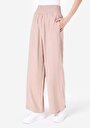 thumb-Afficher les détails de Pantalon Rose Wide Leg High Rise  Regular Fit Femme