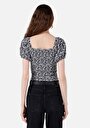 thumb-Afficher les détails de T-shirt À Manches Courtes Noir Slim Fit  Femme