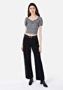 thumb-Afficher les détails de T-shirt À Manches Courtes Noir Slim Fit  Femme