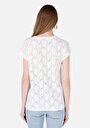 thumb-Afficher les détails de T-shirt À Manches Courtes Blanc Regular Fit Droit Femme
