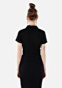thumb-Afficher les détails de T-shirt À Manches Courtes Noir Slim Fit Droit Femme