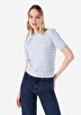 thumb-Afficher les détails de Tricot Bleu Regular Fit  Femme