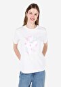 thumb-Afficher les détails de T-shirt À Manches Courtes Blanc Regular Fit Imprimé Femme