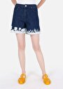 thumb-Afficher les détails de Short Bleu Mom Fit Femme