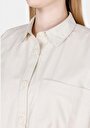 thumb-Afficher les détails de Chemise À Manches Longues Beige Regular Fit Droit  Femme