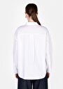thumb-Afficher les détails de Chemise À Manches Longues Blanc Regular Fit Droit Popeline Femme