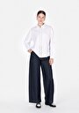 thumb-Afficher les détails de Chemise À Manches Longues Blanc Regular Fit Droit Popeline Femme
