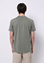 thumb-Afficher les détails de T-shirt À Manches Courtes Kaki Regular Fit Droit Homme