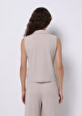 thumb-Afficher les détails de Beige Droit Slim Fit Femme