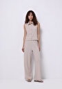 thumb-Afficher les détails de Beige Droit Slim Fit Femme