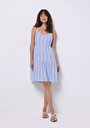 thumb-Afficher les détails de Robe Bleu Regular Fit    Femme