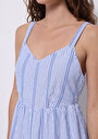 thumb-Afficher les détails de Robe Bleu Regular Fit    Femme