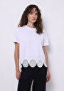 thumb-Afficher les détails de T-shirt À Manches Courtes Blanc Regular Fit Droit Femme