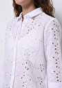 thumb-Afficher les détails de Chemise À Manches Longues Blanc Regular Fit Brodé Uni Femme