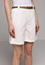 thumb-Afficher les détails de Short Blanc Regular Fit Femme