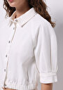 thumb-Afficher les détails de Veste De Blazer  Oversize Fit Manches Courtes  Femme