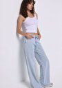 thumb-Afficher les détails de 970 Berry Pantalon    En Jean Regular Fit Femme