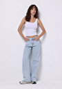 thumb-Afficher les détails de 970 Berry Pantalon    En Jean Regular Fit Femme