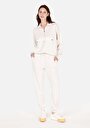 thumb-Afficher les détails de Pantalon De Survêtement Ecru Regular Fit Femme