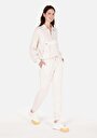 thumb-Afficher les détails de Pantalon De Survêtement Ecru Regular Fit Femme