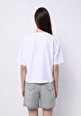 thumb-Afficher les détails de T-shirt À Manches Courtes Blanc Regular Fit Brodé Femme