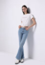 thumb-Afficher les détails de 791 Monica Pantalon  Bootcut Medium Rise En Jean Regular Fit Femme