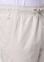 thumb-Afficher les détails de Pantalon Blanc Uzun Medium Rise En Sergé Comfort Fit Homme