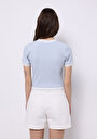 thumb-Afficher les détails de Tricoter Bleu Slim Fit  Femme