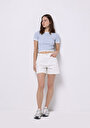 thumb-Afficher les détails de Tricoter Bleu Slim Fit  Femme