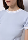 thumb-Afficher les détails de Tricoter Bleu Slim Fit  Femme
